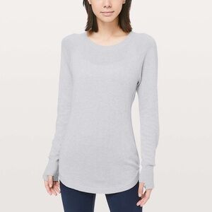 Lululemon Hello Aloe Pullover Light‎ Grey Size 6-8